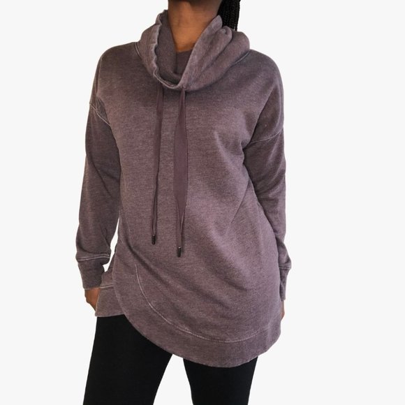 (NWT) Mineral Wash Cowl Neck Sweater - Picture 1 of 9